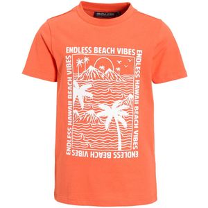 Orange Stars - T-shirt - Blauw - Katoen