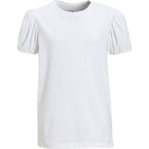 Anytime - T-shirt - Roze - Katoen - Pofmouwen