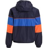 Orange Stars - Sporty Jacket - Donkerblauw - Colourblock Ontwerp