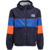 Orange Stars - Sporty Jacket - Donkerblauw - Colourblock Ontwerp