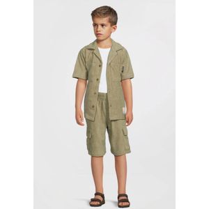 Me & My Monkey - Overhemd - Blauw - Badstof