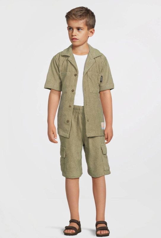 Me & My Monkey - Overhemd - Blauw - Badstof