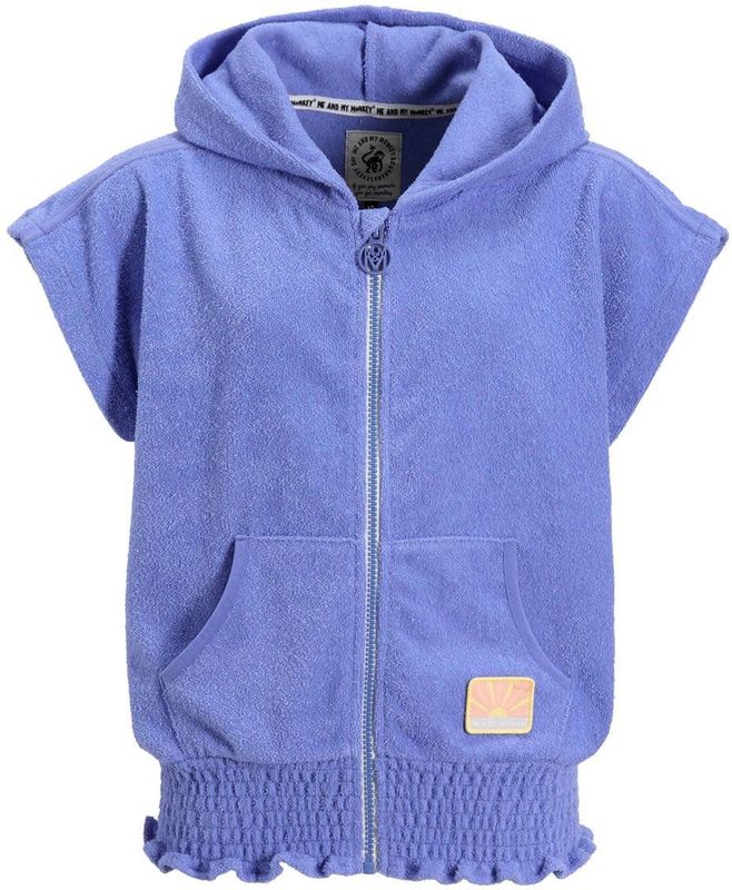 Me & My Monkey - Vest - Paars - Badstof