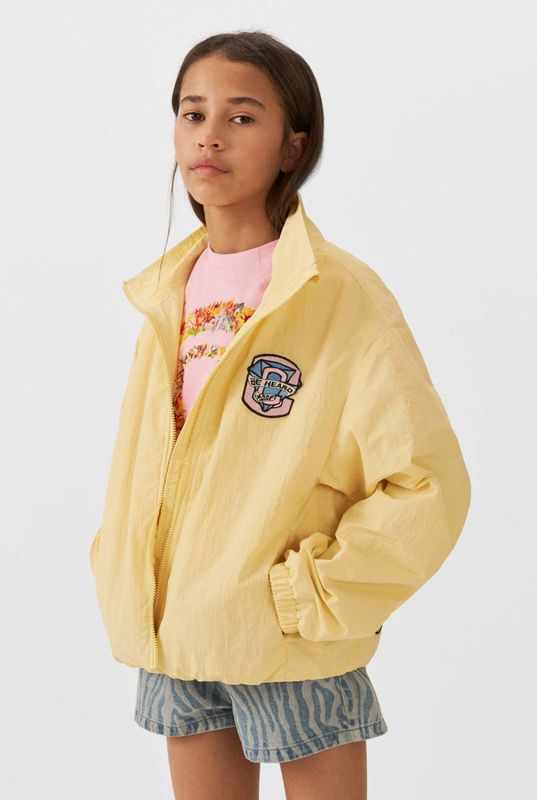 Coolcat - Evi - Jas - Geel - Polyester - Met Printopdruk