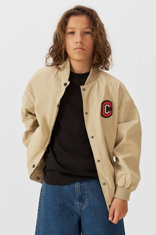 Coolcat - Jasje - Beige - Polyester - Printopdruk en Patches