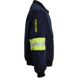 Coolcat - Sam - Bomberjack - Donkerblauw - Met Ribkraag en Reflecterende Streep