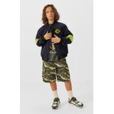 Coolcat - Sam - Bomberjack - Donkerblauw - Met Ribkraag en Reflecterende Streep