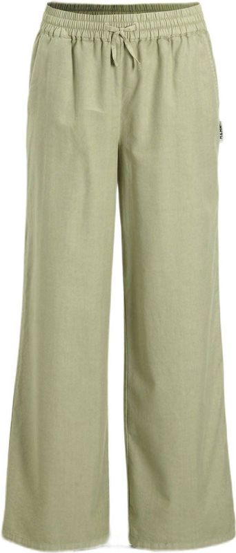Me & My Monkey - Wide Leg Broek - Lichkhaki - Katoen