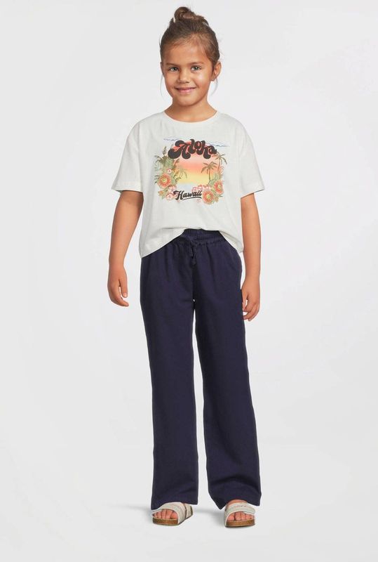 Me & My Monkey - Wide Leg Broek - Donkerblauw - Katoen