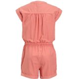 Me & My Monkey - Jumpsuit - Peach - Mouwloos - Katoenmix - Elastische Taille met Trekkoord