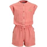 Me & My Monkey - Jumpsuit - Peach - Mouwloos - Katoenmix - Elastische Taille met Trekkoord