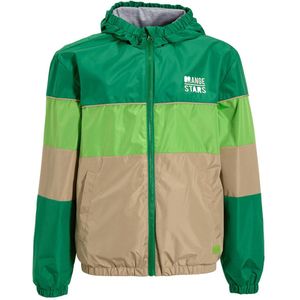 Orange Stars - Sporty Jacket - Colourblock - Jersey Voering - Capuchon