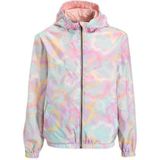 Orange Stars - Tussenjas - Roze - Omkeerbaar - Met Capuchon - Lange Mouwen