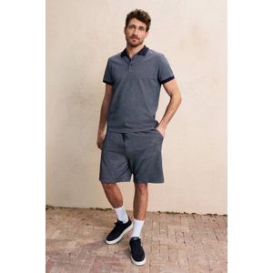 Anytime - Jacquard Short - Marineblauw - Korte Broeken