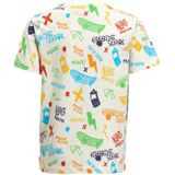 Orange Stars - T-shirt - Graffiti Print - Katoen