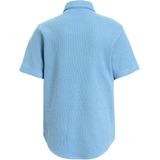 anytime - Shirt Waffle - Blauw - Poloshirt