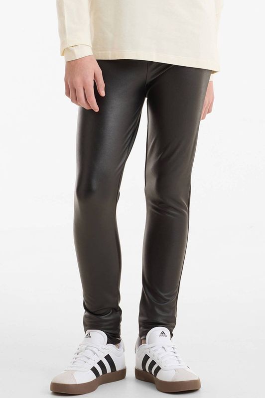 anytime - Legging - Zwart - Gecoat - Hoge Taille - Skinny Fit