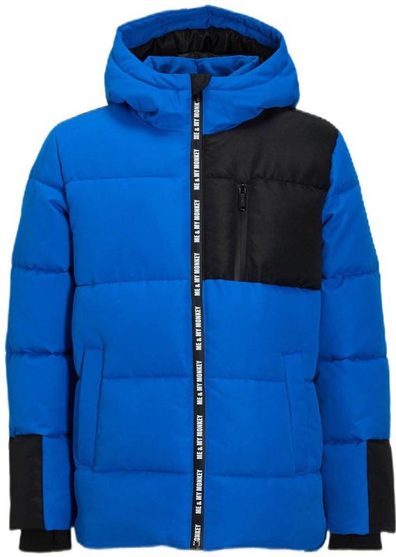 Me & My Monkey - Puffer Jas - Blauw - Gewatteerd