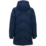 Me & My Monkey - Lange Hooded Puffer Jas - Paars - Gewatteerd