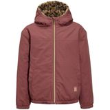 Me & My Monkey - Reversible Puffer Jas - Roze/Panterprint - Voor Meisjes