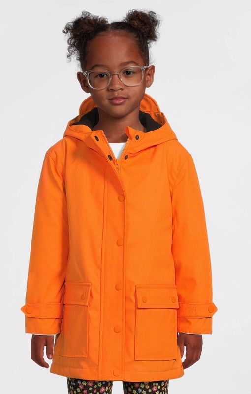 anytime - Regenjas - Oranje - Met Voering - Waterafstotend