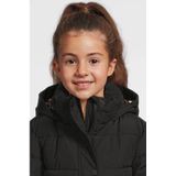 Anytime - Korte Gewatteerde Jas - Zwart - Polyester - Capuchon met Panterprint