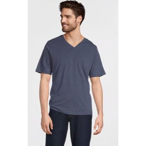Anytime - Value-collectie - T-shirt - Marine - V-hals - Katoenmix