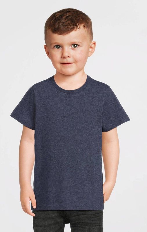 Anytime - Value-collectie - T-shirt - Donkerblauw Melange