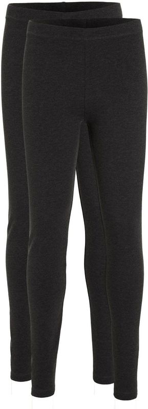 Anytime - Value - Legging - Donkergrijs Melange - Set van 2