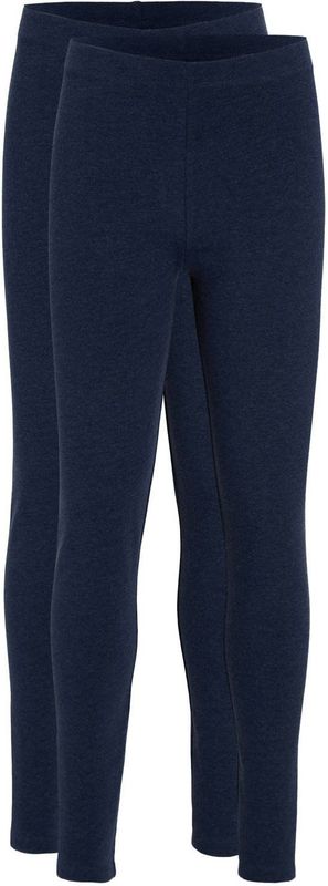 Anytime - Value - Legging - Donkerblauw Melange - Set van 2