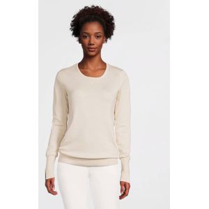 anytime - Fijngebreide Trui - Crème - Dames