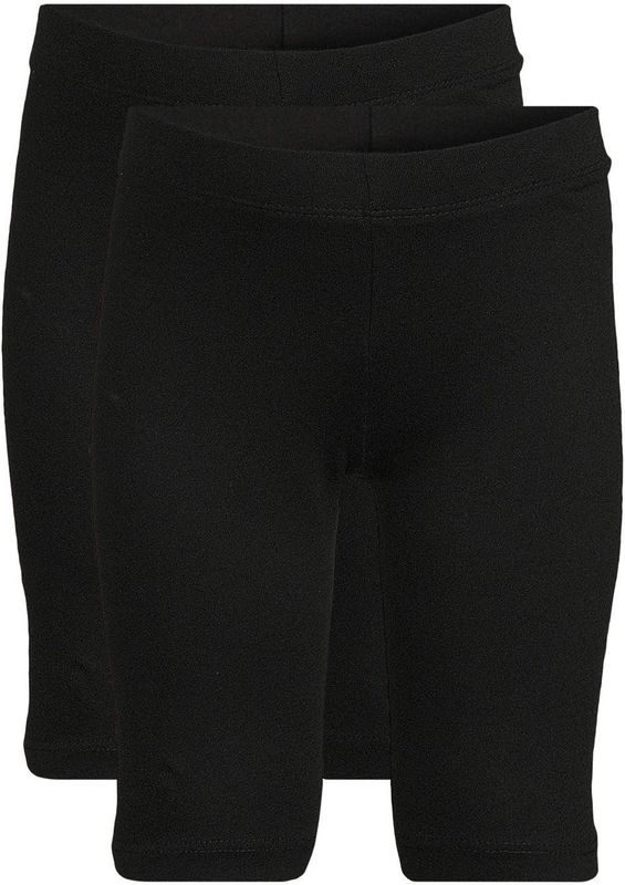 Anytime - Biker Shorts - Zwart - Set van 2 - Skinny Fit - Elastische Tailleband