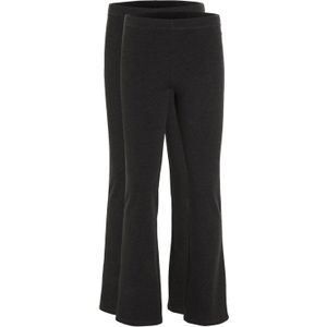 Anytime - Value - Flared Legging - Donkergrijs Melange - Set van 2