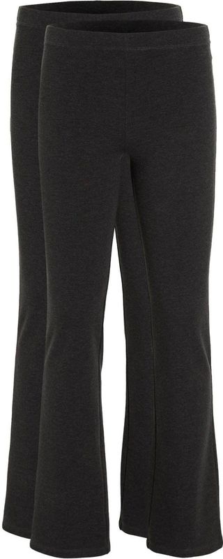 Anytime - Value - Flared Legging - Donkergrijs Melange - Set van 2