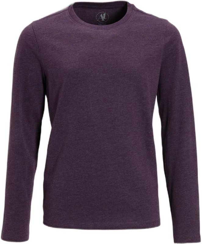 Anytime - Longsleeve - Paars Melange - Value-collectie
