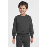 Anytime - Fleece Sweater - Donkergrijs Melange - Unisex - Value-collectie