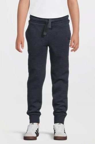 Anytime - Fleece Joggingbroek - Donkerblauw Melange - Unisex - Value-collectie