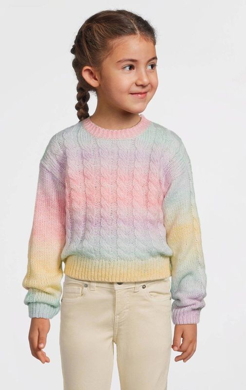 Anytime - Kabelgebreide Trui - Ombre