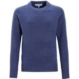 Anytime - Gebreide Trui - Blauw - Ronde Hals - Lange Mouwen