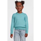 anytime - Gebreide Trui - Blauw - Pofmouwen