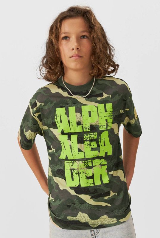 Coolcat - T-shirt Alex - Camouflage - Katoen
