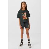 Coolcat - Steffie - Korte Broek - Donkergrijs - Met Printopdruk