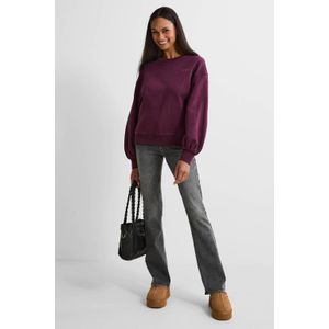 Anytime - Flared Fit Jeans - Lichtgrijs - High Waist - 5-Pocket