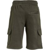 Anytime - Sweatshort - Grijze Camouflageprint - Katoenmix - Elastische Tailleband