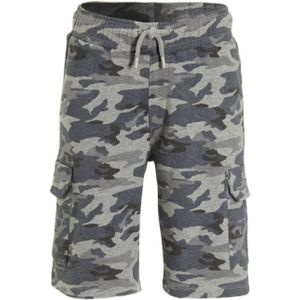 Anytime - Sweatshort - Grijs - Camouflageprint - Sportbroeken