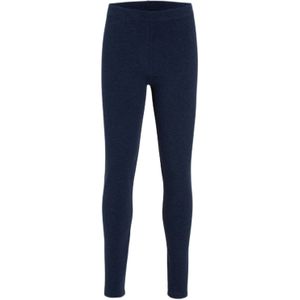 Anytime - Value - Legging - Donkerblauw Melange - Skinny Fit - Fleece Voering