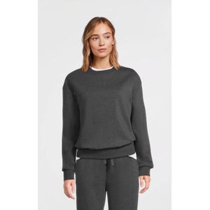 Anytime - Value-collectie - Fleece Sweater - Donkergrijs Melange