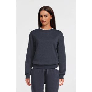 Anytime - Value-collectie - Fleece Sweater - Donkerblauw Melange