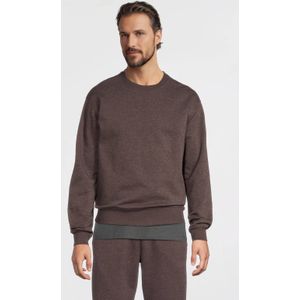Anytime - Value-collectie - Fleece Sweater - Bruin Melange