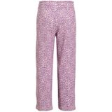 Anytime - Wide Leg Crinkle Broek - Panterprint - Roze